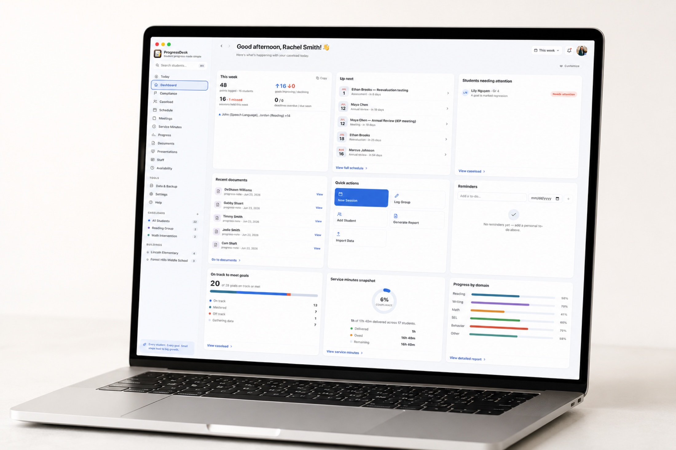 ProgressDesk Dashboard